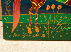 Yuri Gorbachev "Horse Near My River" Original Oil Painting