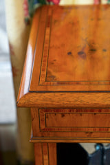 English Yew Wood Low Bookcase