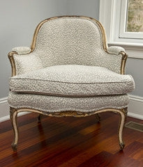 Louis XV Corbielle Bergere and Ottoman