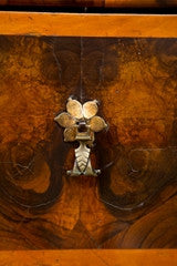 William And Mary Oyster Walnut  Chest on Stand Circa 1685