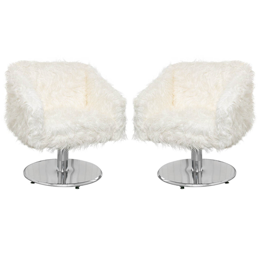 Pair Cube Chairs In Style Of Stanley J. Friedman