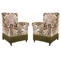 Pair of 1930's Slipper Chairs in Style of Napoleon III
