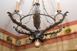 Hand  Made  Metal  Six  Light  Chandelier