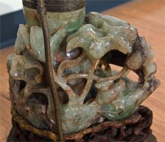 Rare  Carved  Florite  Lamp