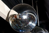 Pair of Mirrored Light Globes in the style of Tom Dixon