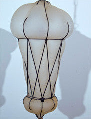 Opaque White Murano Glass Chandelier