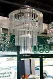 Tiered  Designer  Straw  Crystal  Chandelier