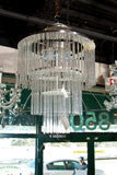 Tiered  Designer  Straw  Crystal  Chandelier