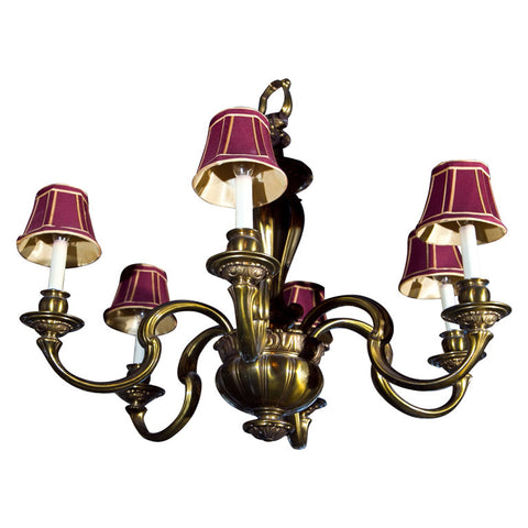 Swedish Bronze Chandelier