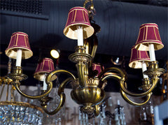 Swedish Bronze Chandelier