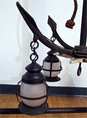 Nautical Chandelier with Lanterns