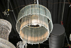 Icicle Crystal Tiered Chandelier