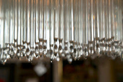 Tiered Straw Crystal Chandelier