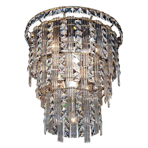 Crystal 3-tier chandelier 13 light