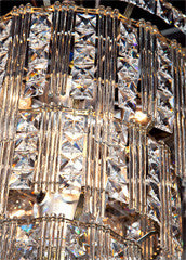 Crystal 3-tier chandelier 13 light