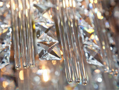 Crystal 3-tier chandelier 13 light