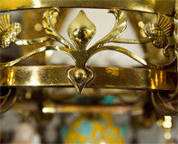 Scottish  Brass  Period  Chandelier