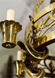 Scottish  Brass  Period  Chandelier