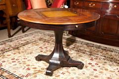 Round Pedistal Game Table With Removable Game Top