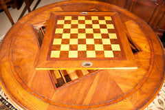 Round Pedistal Game Table With Removable Game Top