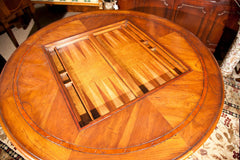 Round Pedistal Game Table With Removable Game Top