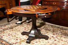 Round Pedistal Game Table With Removable Game Top