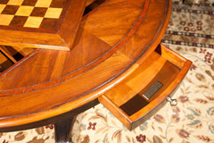 Round Pedistal Game Table With Removable Game Top