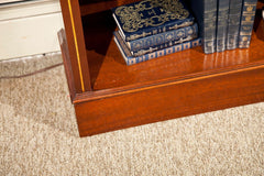 Mahogany Wood Bookcase In Two Sections