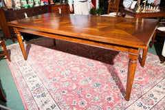 Italian Refractory Parquet Top Dining Table