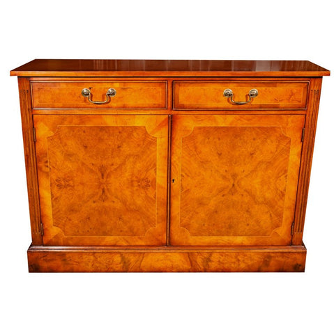 Shallow Myrtle Wood Hall Cabinet