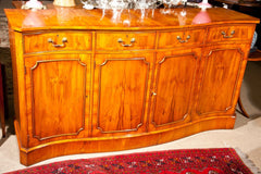 Yew Wood Serpentine Buffet