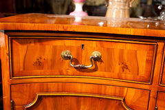 Yew Wood Serpentine Buffet