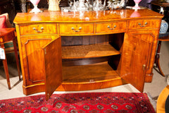 Yew Wood Serpentine Buffet