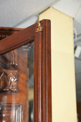 Large Italian Walnut Vitrine