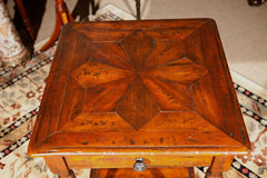 Italian Square End/ Night Table Parquetry Top