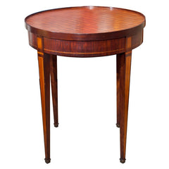 Round 19th Century Inlaid Game Table