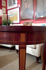 Round 19th Century Inlaid Game Table