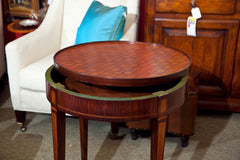 Round 19th Century Inlaid Game Table