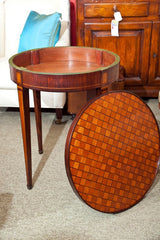 Round 19th Century Inlaid Game Table