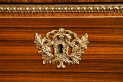 Reproduction Louis XVI Rosewood Marble Top Commode