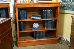 English Yew Wood Low Bookcase