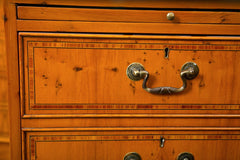 Two Drawer English Yew Wood File Cabinet