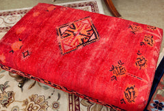 Bench with Antique Oriental Carpet Cover