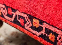 Bench with Antique Oriental Carpet Cover