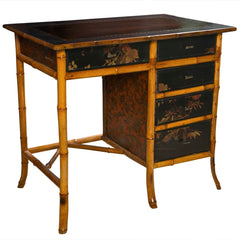 Victorian Chinoiserie Bamboo Desk