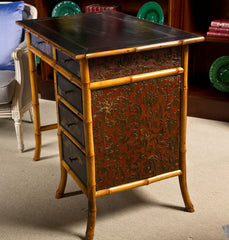 Victorian Chinoiserie Bamboo Desk