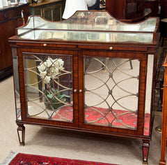 Rosewood Eglomise Bar Cabinet