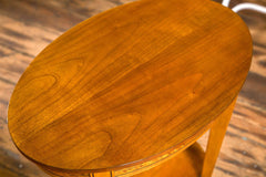 Oval Cherry wood Table by Baker Furniture