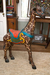 Carved Wood Carousel Giraffe