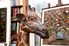 Carved Wood Carousel Giraffe